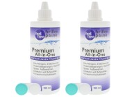 Premium All-In-One Kontaktlinsen Pflegemittel (2x 360ml)...
