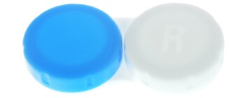 Kontaktlinsenbehälter II hellblau weiß