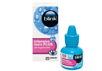 Blink intensive tears Plus Gel-Augentropfen (2ml) Probe- Urlaubspack
