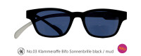 Lesebrille No.03 Klammeraffe Sonnenbrille Bifokal black/mud