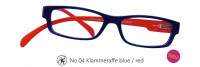 Lesebrille No.04 Klammeraffe _ blue/red