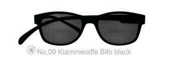Lesebrille No.09 Klammeraffe Sonne Bifokal _ black / +2,50