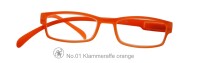 Lesebrille No.01 Klammeraffe _ orange / +3,00