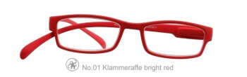 Lesebrille No.01 Klammeraffe _ bright red