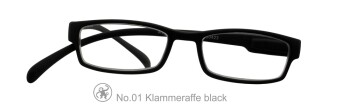 Lesebrille No.01 Klammeraffe _ black / +1,50