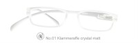 Lesebrille No.01 Klammeraffe _ crystal mat / +1,00