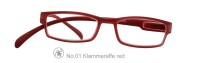 Lesebrille No.01 Klammeraffe _ new red / +1,50
