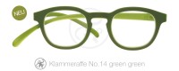 Lesebrille No.14 Klammeraffe green