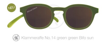 Lesebrille No.14 Klammeraffe Sonne Bifokal _ green / +2,50