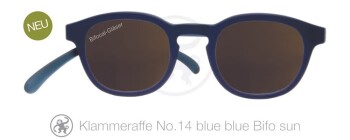 Lesebrille No.14 Klammeraffe SUN Bifokal blue