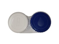 Kontaktlinsen Aufbewahrungsbehälter dunkelblau weis