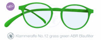 Lesebrille No.12 Klammeraffe Blaufilter grass green