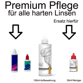 Alternative Ersatz Prologis duo N Aufbewahrungslösung 200 ml Premium Pflege Hart (2x 100m)
