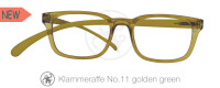 Lesebrille No.11 Klammeraffe _ gold-green