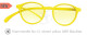 Lesebrille No.12 Klammeraffe Blaufilter _ vibrant yellow